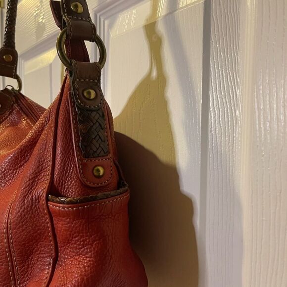 Red Leather Shoulder Bag - Picture 5 of 16